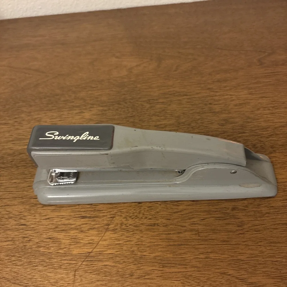 Vintage Industrial Modern Eames‎ Era Swingline Stapler Gray USA Model #27 Works